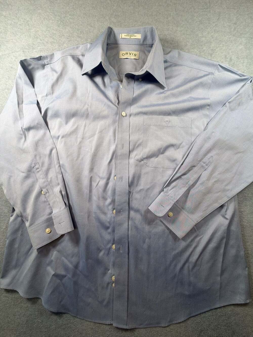Orvis Sporting Traditions 100% Cotton Long Sleeve Button Dress Shirt, Size XL